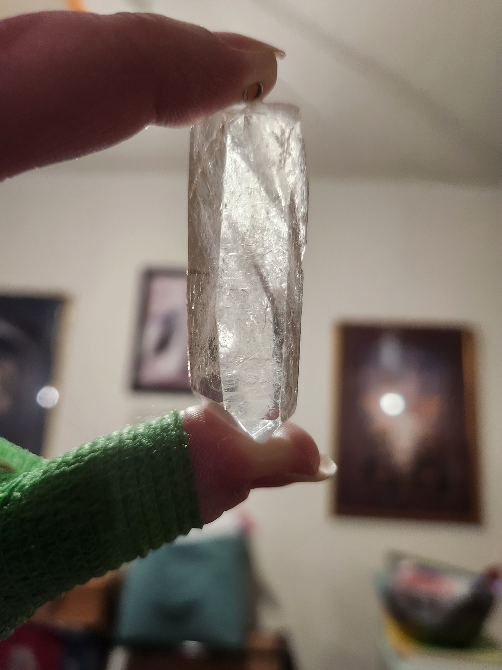 Clear Quartz Crystal Point Pendant